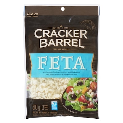 Cracker Barrel Shreds Feta 300 g, $2.66/100g