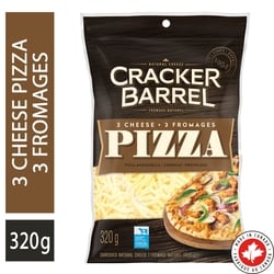 Cracker Barrel 3 Cheese Pizza Shredded Cheese 320 g, $1.87/100g