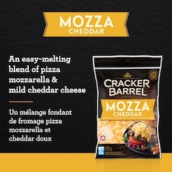 Cracker Barrel Mozza Cheddar Shredded Cheese - 320 g | Your