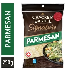 Cracker Barrel Signature Parmesan Shredded Cheese 250 g, $3.00/100g