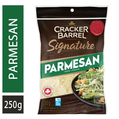 Cracker Barrel 100% Parmesan Shredded Cheese 250 g, $3.00/100g