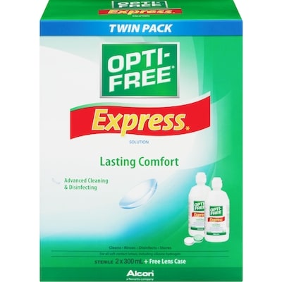 Opti-Free Express Twin 600 ml, $3.17/100ml