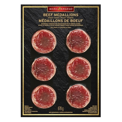Marcangelo Bacon Wrapped Beef Medallion, Value Pack 678 g, $5.16/100g