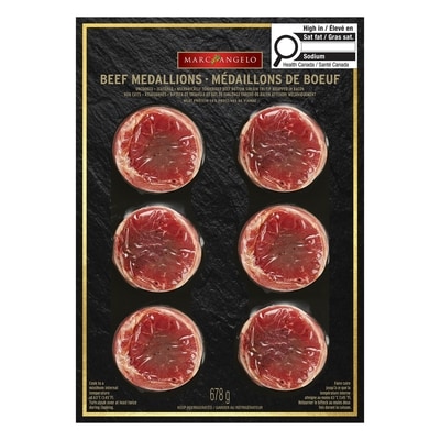 Marc Angelo Médaillons de bœuf enrobés de bacon, format économique 678 g, 5,16 $/100g