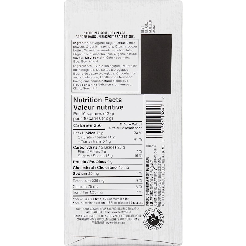 Organics Hazelnut Milk Chocolate