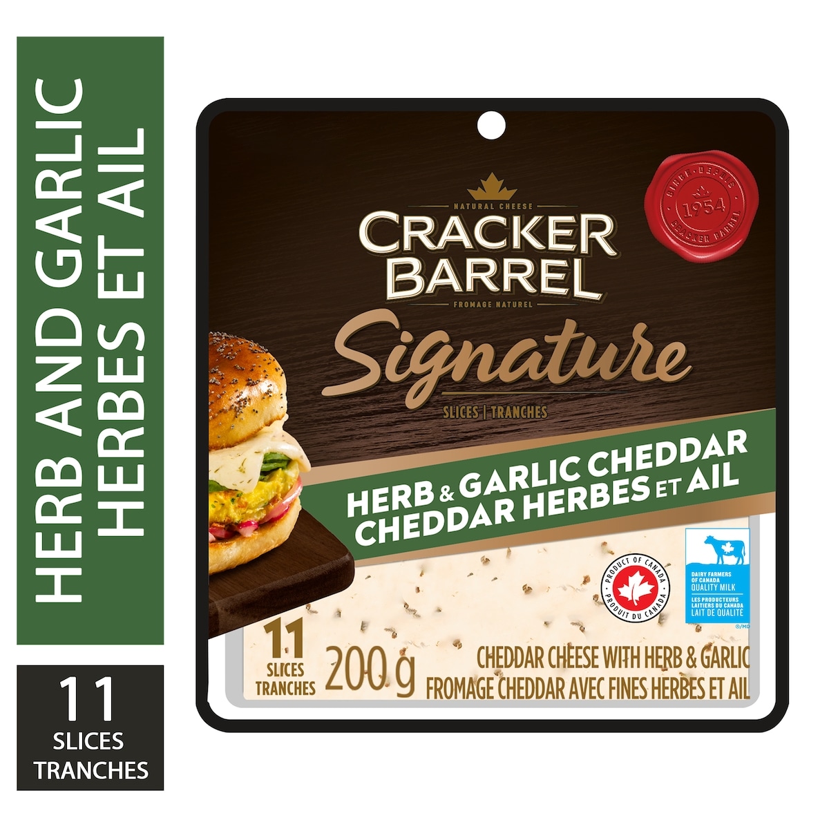 Cracker Barrel Old White Cheddar Cheese Slices