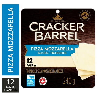 Cracker Barrel Mozzarella Cheese Slices 240 g, $2.50/100g