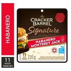 Cracker Barrel Habanero Monterey Jack Cheese Slices 200 g, $3.00/100g