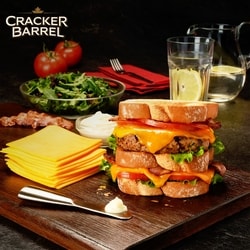 Cracker Barrel Medium Cheddar Cheese Slices - 240 g | Loblaws