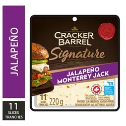 Cracker Barrel Signature Jalapeno Monterey Jack Cheese Slices 220 g, $2.18/100g