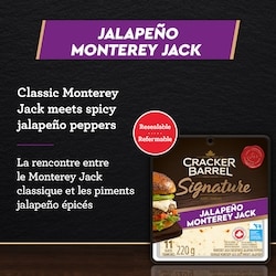 Cracker Barrel Signature Jalapeno Monterey Jack Cheese Slices