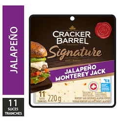 Cracker Barrel Tranches de fromage monterey jack jalapeño 220 g, 2,72 $/100g