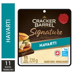 Cracker Barrel Signature Havarti Cheese Slices 220 g, $2.18/100g