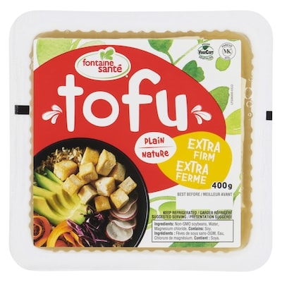 Fontaine Santé Font Sante Tofu Nat Extra Ferm 400 g, 1,37 $/100g