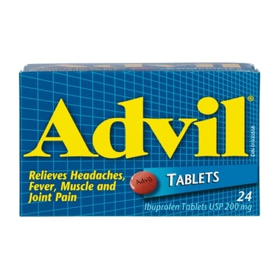 Advil Regular Strength Ibuprofen Tablets for Headaches and Pain Relief, 24 Count 24 ea, $0.31/1ea