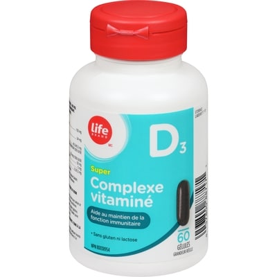 Life Complexe de vitamine D3, 60 gélules 60 ea, 0,17 $/1ch