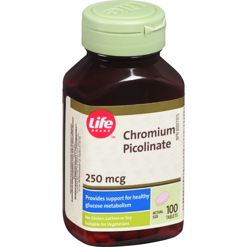 Chromium Picolinate 250Mcg 100 Tablets