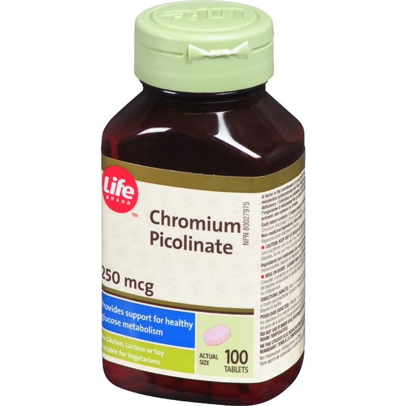 Chromium Picolinate 250Mcg 100 Tablets