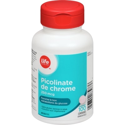 Life Picolinate de chrome, 250 mcg, 100 comprimés 100 ea, 0,09 $/1ch