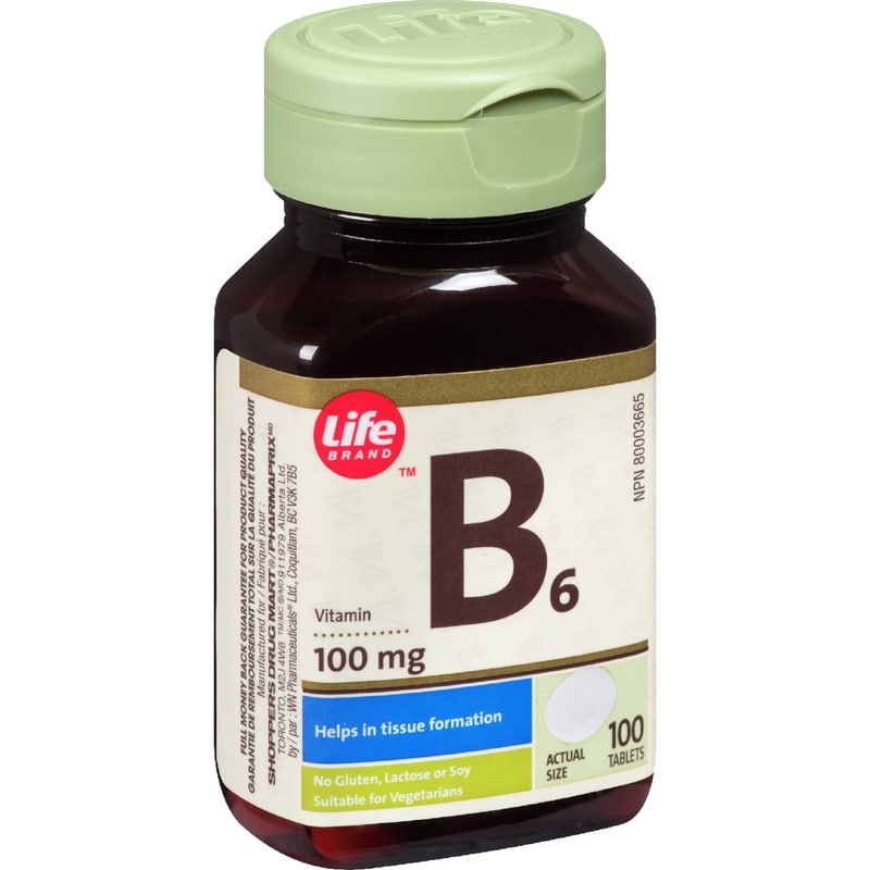 Vitamin B6 100 Mg 100 Tablets