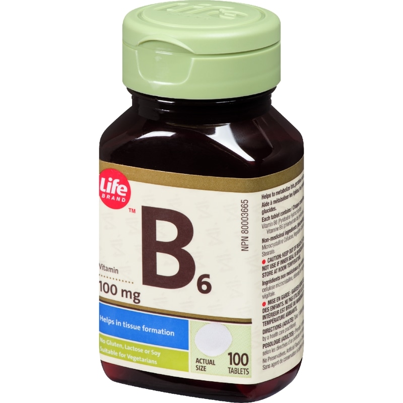 Vitamin B6 100 Mg 100 Tablets