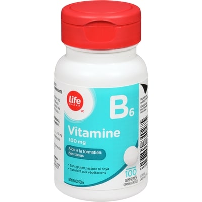 Life Vitamine B6, 100 mg, 100 comprimés 100 ea, 0,12 $/1ch