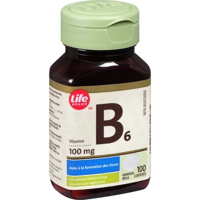 Vitamine B6, 100 mg, 100 comprimés