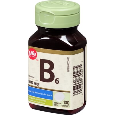 Vitamine B6, 100 mg, 100 comprimés