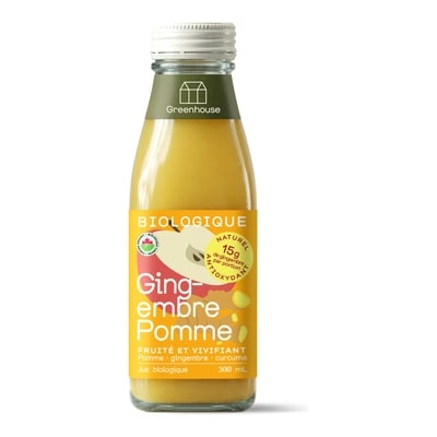 Greenhouse Jus de gingembre bio pomme 300 ml, 2,33 $/100g