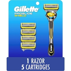 ProGlide Shield Razor for Men, 1 Razor Handle, 5 Razor Refills, 5 Blade Mens’s Razor with Precision Trimmer