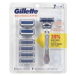 Skinguard Men'S Razor Handle + 7 Blade Refills