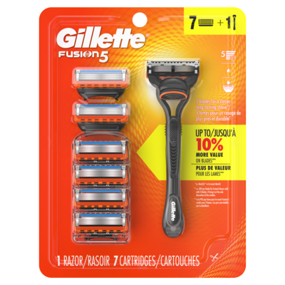 Gillette Razor for Men, 1 Razor Handle, 5 Razor Blade Refills, with Lubrastrip, for a Close Shave 1 ea, $41.49/1ea