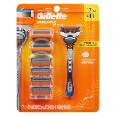 Gillette Razor for Men, 1 Razor Handle, 5 Razor Blade Refills, with Lubrastrip, for a Close Shave 1 ea, $41.49/1ea