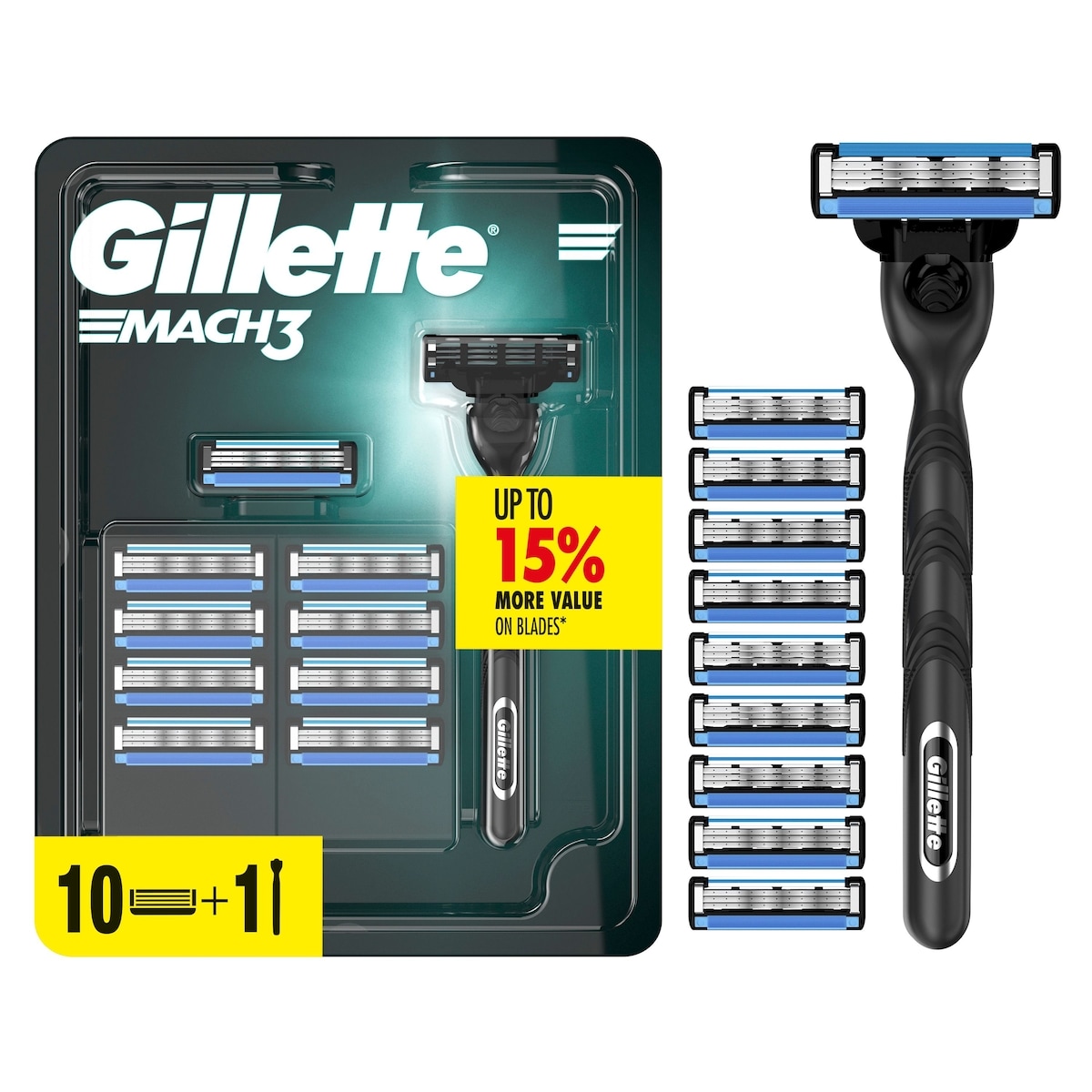 Gillette Razor for Men, 10 Blade Refills 1 ea, $41.49/1ea