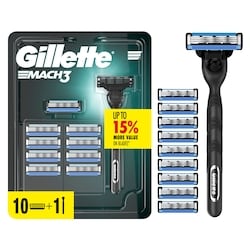 Gillette Rasoir pour hommes, 10 cartouches de rechange 1 ea, 35,00 $/1ch