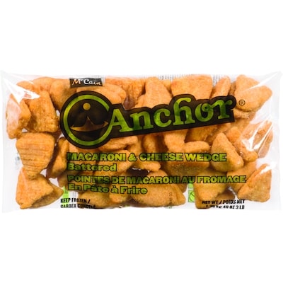 McCain Anchor Mac N Cheese Wedges 1.36 kg, $1.62/100g
