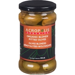 Acropolis Organics Blonde Pitted Olives 315 ml, $2.85/100ml