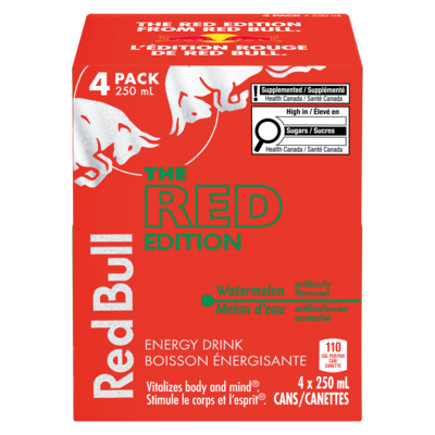 Red Bull Energy Drink The Red Edition™ 4x250.0 ml, 1,10 $/100ml