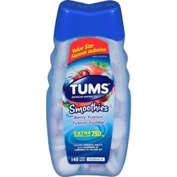 Tums Smoothies Xs Berryfusion     140 ea, $0.08/1ea
