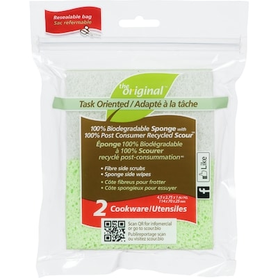 The Original Biodegradable Sponge 2 ea, $2.75/1ea