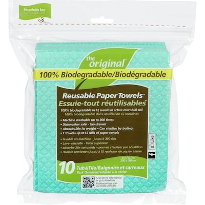 The Original Reusable Paper Towels  10 ea, $1.20/1ea