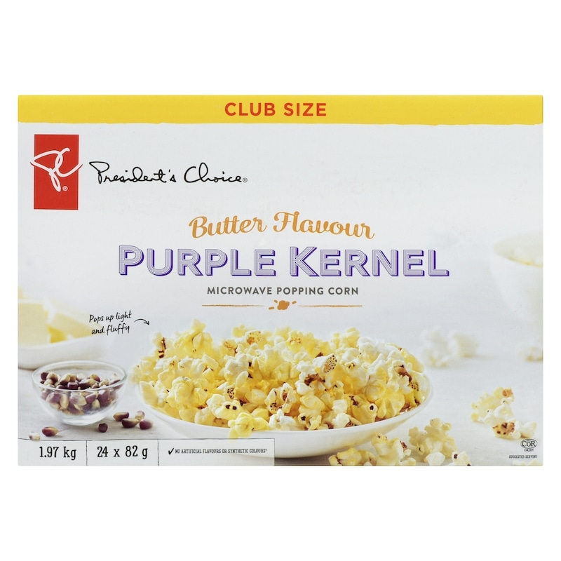 Butter Flavour Purple Kernel Microwave Popcorn