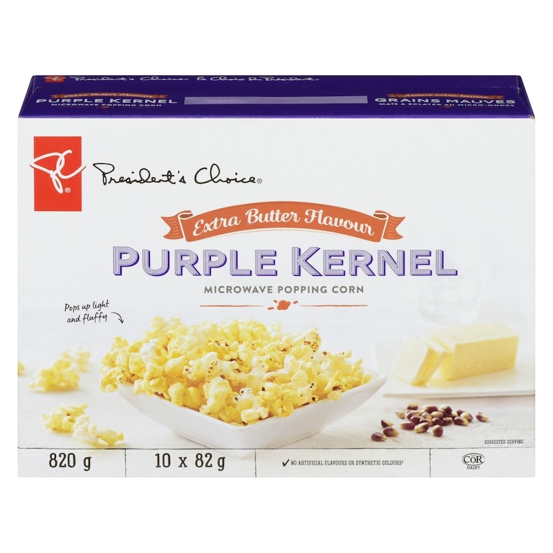Extra Butter Flavour Purple Kernel Microwave Popcorn