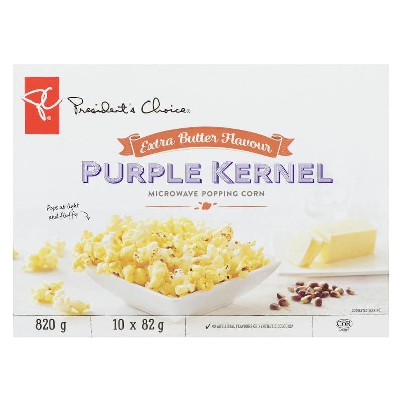 Extra Butter Flavour Purple Kernel Microwave Popcorn