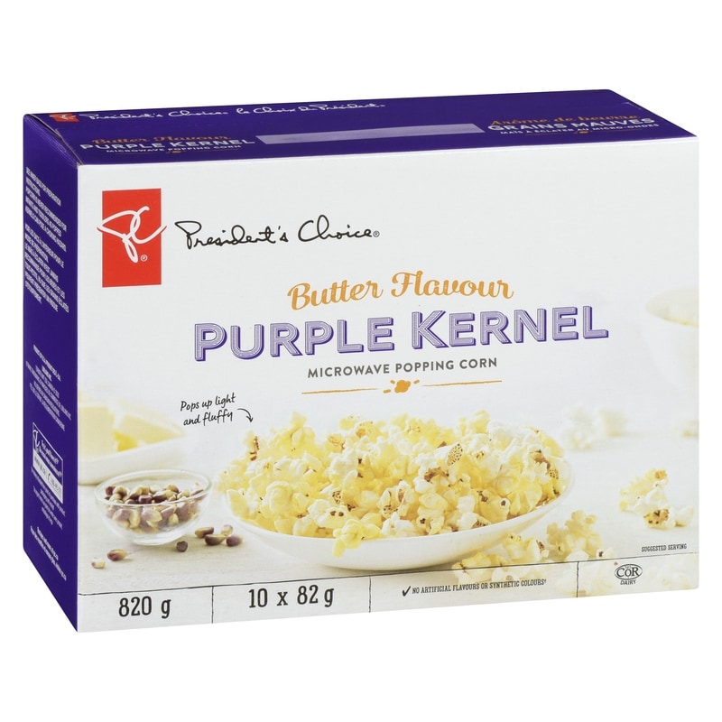 Butter Flavour Purple Kernel Microwave Popcorn