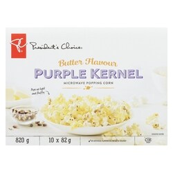 President's Choice Butter Flavour Purple Kernel Microwave Popcorn