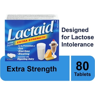 Lactaid Extra Strength Tablets 80 ea, $0.34/1ea
