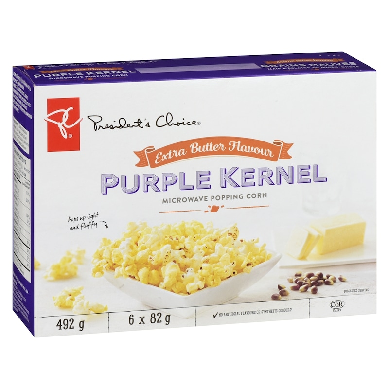 Extra Butter Flavour Purple Kernel Microwave Popcorn