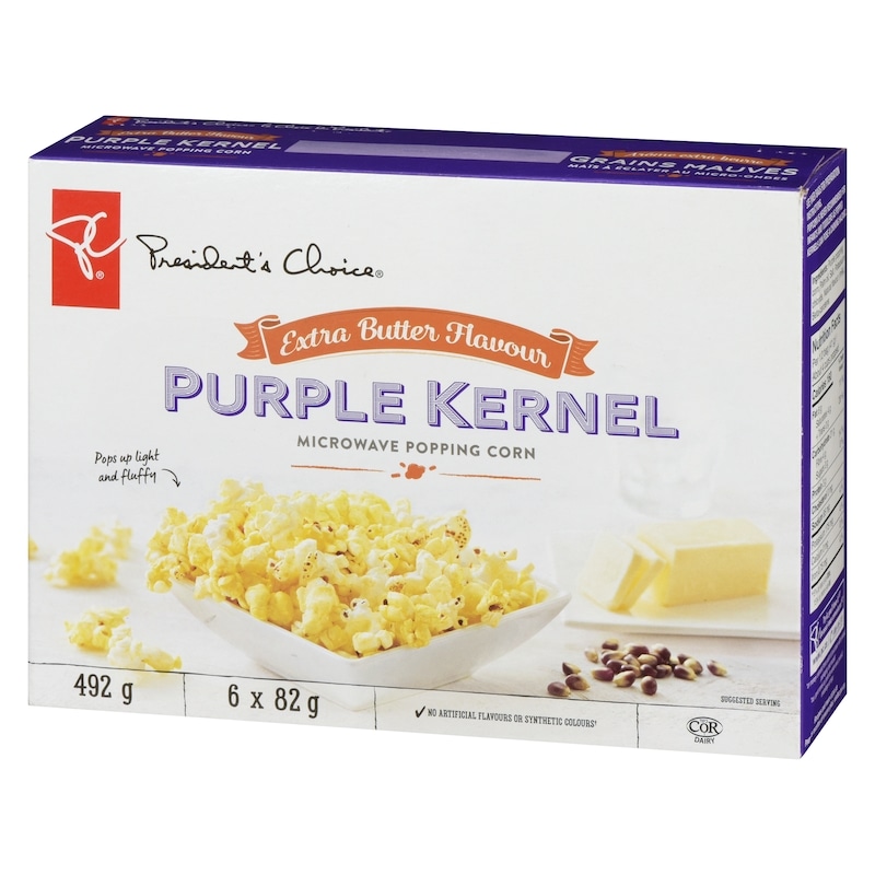 Extra Butter Flavour Purple Kernel Microwave Popcorn