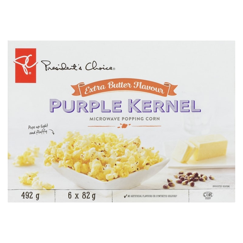 Extra Butter Flavour Purple Kernel Microwave Popcorn